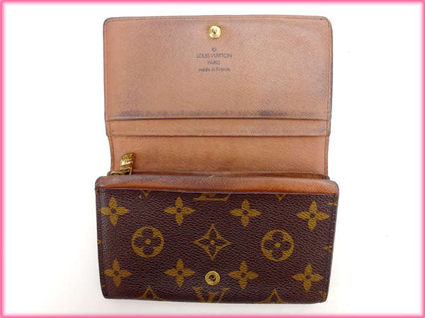 LOUIS VUITTON Long Wallet Purse M61730 Brown Portonebi Tresol