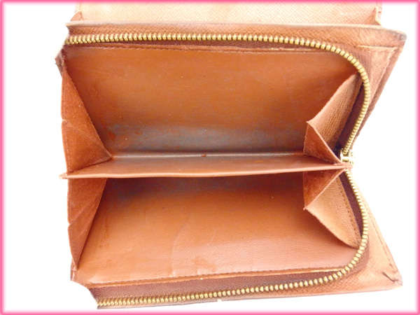 LOUIS VUITTON Long Wallet Purse M61730 Brown Portonebi Tresol