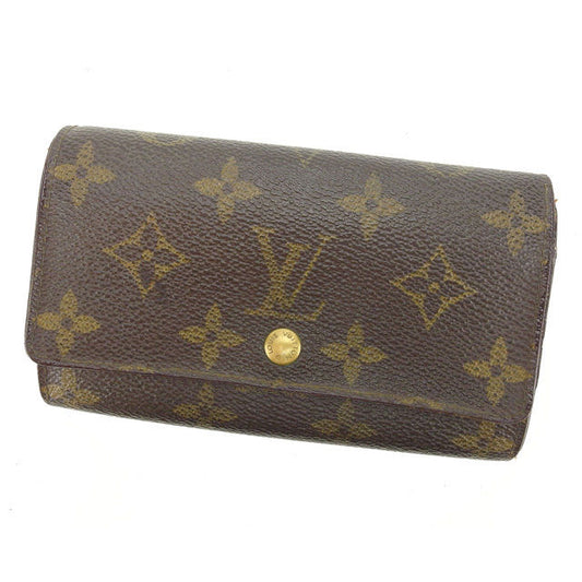 LOUIS VUITTON Bifold Wallet M61735 Brown Porto Monezup