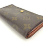 LOUIS VUITTON Bifold Wallet M61735 Brown Porto Monezup
