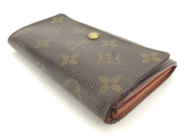 LOUIS VUITTON Bifold Wallet M61735 Brown Porto Monezup