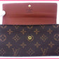 LOUIS VUITTON Long Wallet Purse M61725 Brown Pochette Porto MonÃ©credi