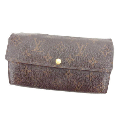 LOUIS VUITTON Long Wallet Purse M61726 Brown Pochette Porto MonÃ©credi
