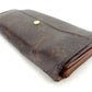 LOUIS VUITTON Long Wallet Purse M61726 Brown Pochette Porto MonÃ©credi