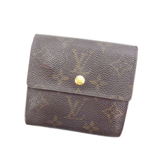 LOUIS VUITTON Bifold Wallet M61652 Brown Porte Monnaie Billets Cartes Credit
