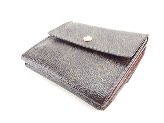 LOUIS VUITTON Bifold Wallet M61652 Brown Porte Monnaie Billets Cartes Credit