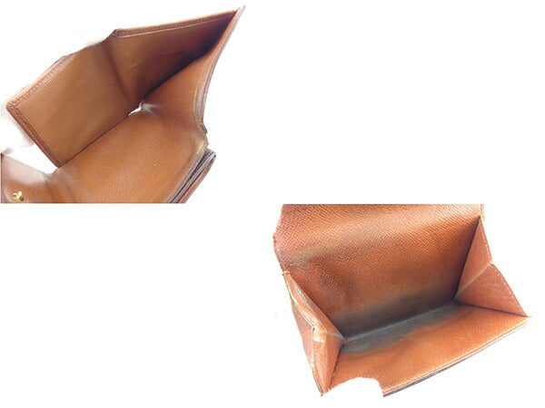 LOUIS VUITTON Bifold Wallet M61652 Brown Porte Monnaie Billets Cartes Credit