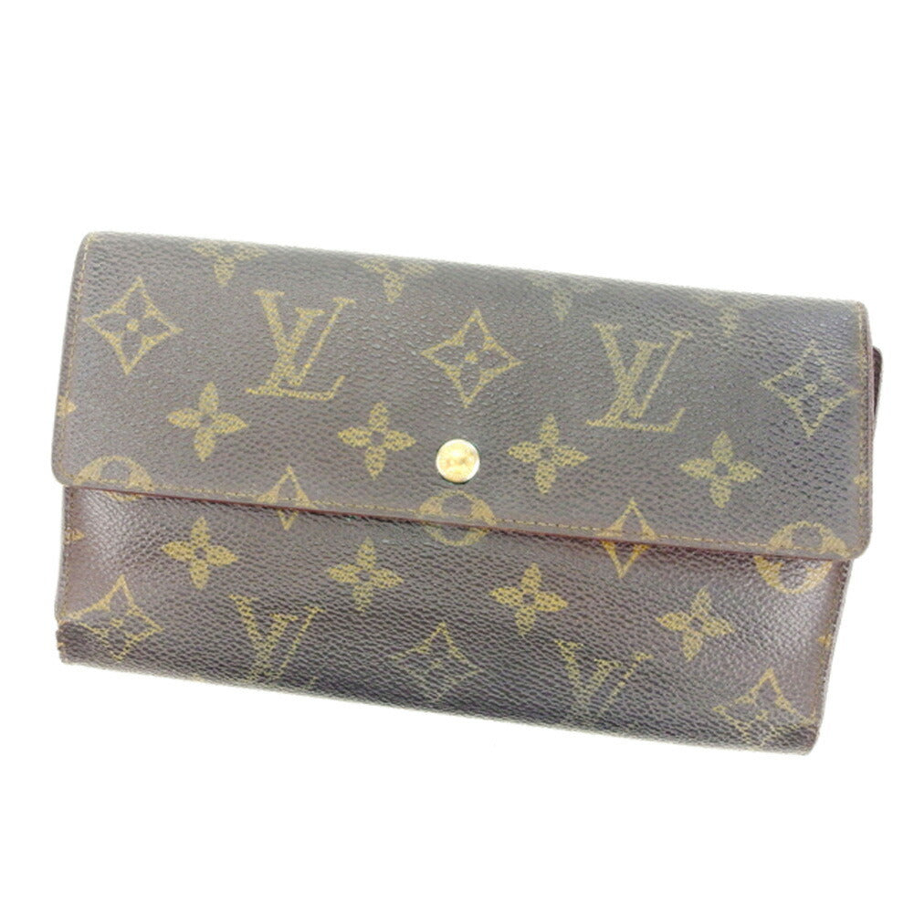 LOUIS VUITTON Tri-fold wallet M61217 Brown /Porte Tresor International