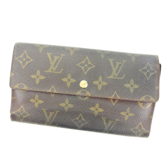LOUIS VUITTON Tri-fold wallet M61217 Brown /Porte Tresor International