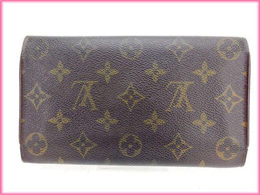 LOUIS VUITTON Tri-fold wallet M61217 Brown /Porte Tresor International