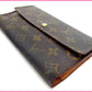 LOUIS VUITTON Tri-fold wallet M61217 Brown /Porte Tresor International