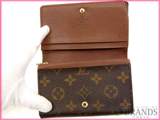 LOUIS VUITTON Long Wallet Purse M61730 Brown /Porte Monnaie-Viet-Trésor