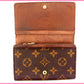 LOUIS VUITTON Long Wallet Purse M61730 Brown /Porte Monnaie-Viet-Trésor