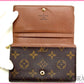 LOUIS VUITTON Long Wallet Purse M61730 Brown /Porte Monnaie-Viet-Trésor