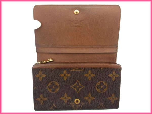 LOUIS VUITTON Long Wallet Purse M61730 Brown /Porte Monnaie-Viet-Trésor
