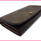 LOUIS VUITTON Long Wallet Purse M61730 Brown /Porte Monnaie-Viet-Trésor