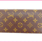 LOUIS VUITTON Long Wallet Purse M66540 Brown Portefeuille Blaza