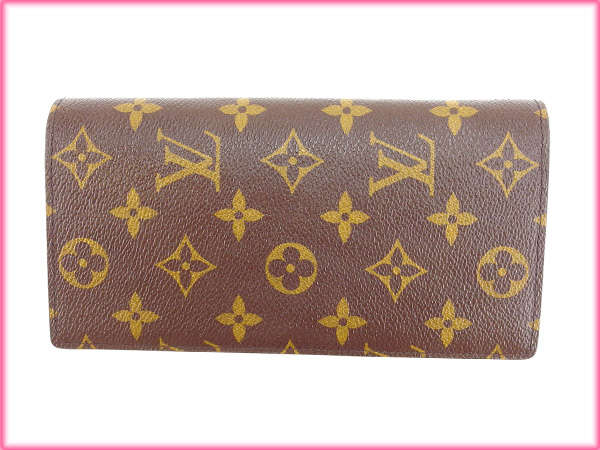 LOUIS VUITTON Long Wallet Purse M66540 Brown Portefeuille Blaza