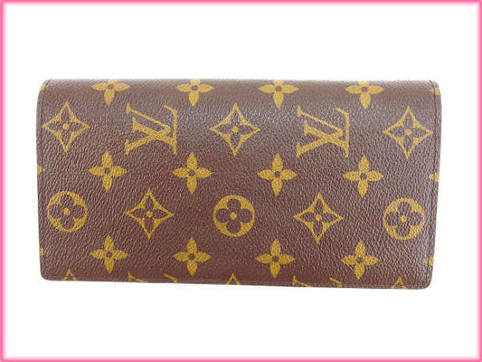 LOUIS VUITTON Long Wallet Purse M66540 Brown Portefeuille Blaza