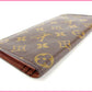 LOUIS VUITTON Long Wallet Purse M66540 Brown Portefeuille Blaza