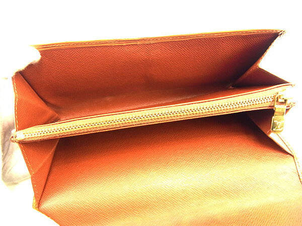 LOUIS VUITTON Long Wallet Purse M63573 Kenya Brown Pochette Porto MonÃ©credi