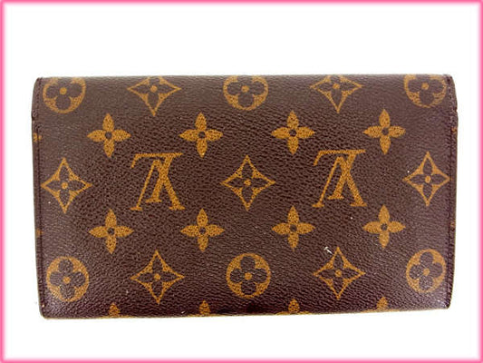 LOUIS VUITTON Long Wallet Purse M61725 Brown /Pochette Porte Monnaie Credit