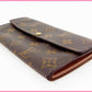 LOUIS VUITTON Long Wallet Purse M61725 Brown /Pochette Porte Monnaie Credit