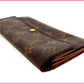 LOUIS VUITTON Long Wallet Purse M61725 Brown /Pochette Porte Monnaie Credit