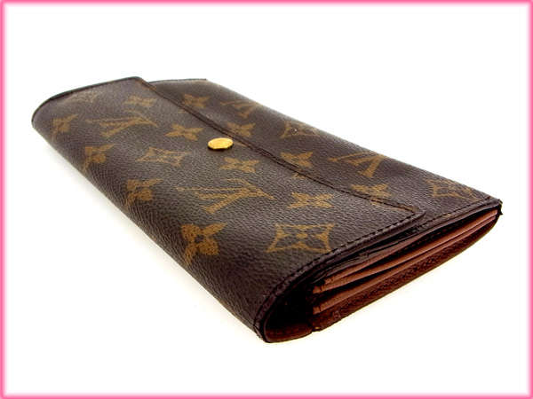 LOUIS VUITTON Long Wallet Purse M61725 Brown /Pochette Porte Monnaie Credit