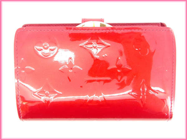 LOUIS VUITTON Bifold Wallet M91980 Red Portonevie Vienova