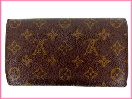 LOUIS VUITTON Tri-fold wallet M61217 Brown /Porte Tresor International