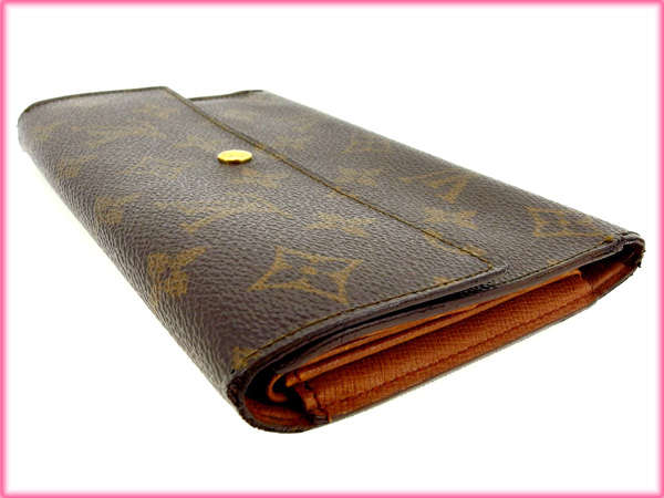 LOUIS VUITTON Tri-fold wallet M61217 Brown /Porte Tresor International
