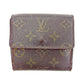 LOUIS VUITTON Bifold Wallet M61652 Brown Porte Monnaie Billets Cartes Credit