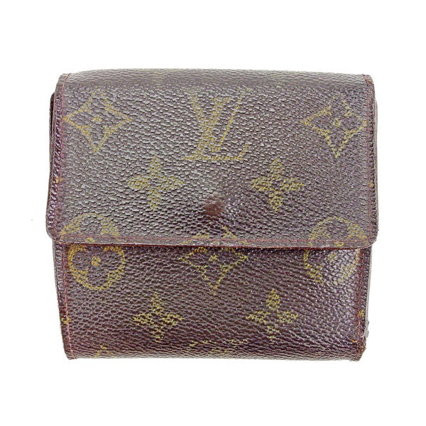 LOUIS VUITTON Bifold Wallet M61652 Brown Porte Monnaie Billets Cartes Credit