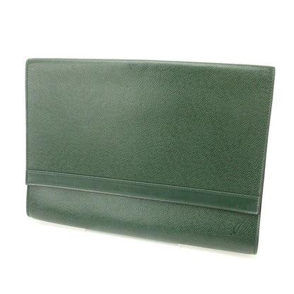 LOUIS VUITTON Clutch bag M51801 green Document case/paper case Pochette Envelope