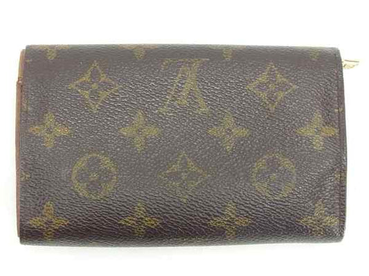 LOUIS VUITTON Long Wallet Purse M61730 Brown Portonebi Tresol