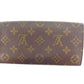 LOUIS VUITTON Long Wallet Purse M61724 Brown Pochette Porto MonÃ©credi