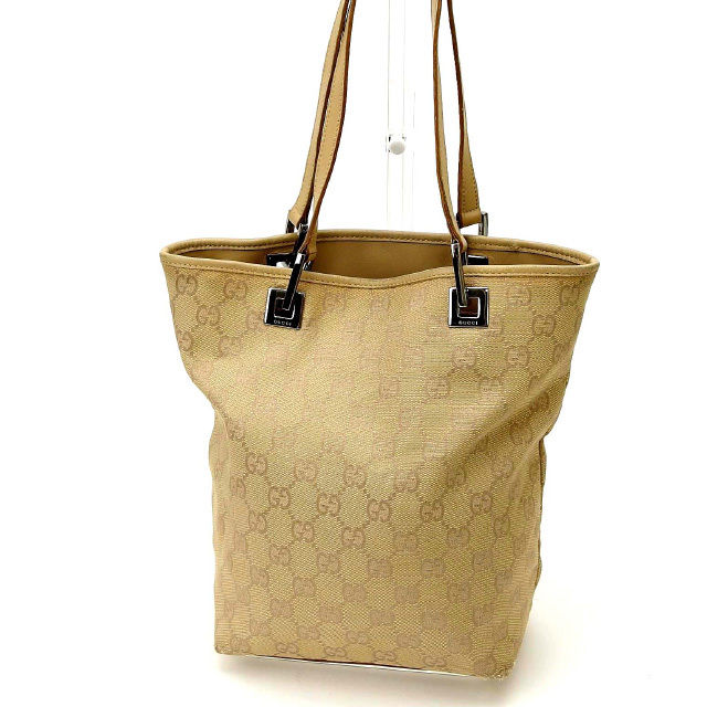 GUCCI Tote Bag leather beige