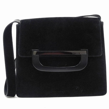 GUCCI Shoulder Bag black Suede