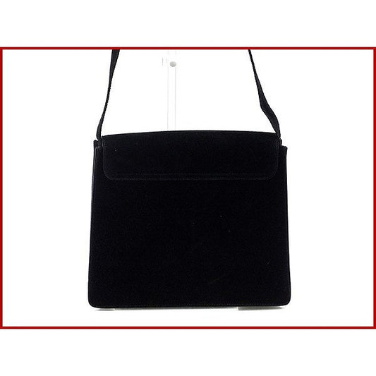 GUCCI Shoulder Bag black Suede