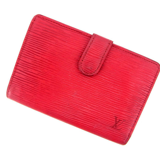 LOUIS VUITTON Bifold Wallet M63247 Red /Porto Monnaie Bien-Viennois