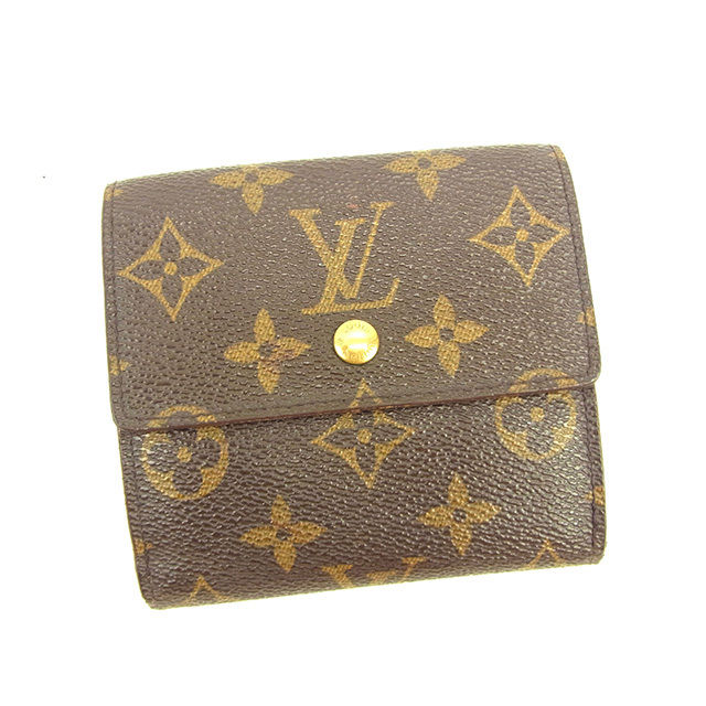 LOUIS VUITTON Bifold Wallet M61652 Brown Porte Monnaie Billets Cartes Credit