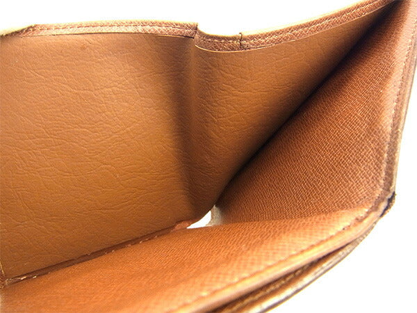 LOUIS VUITTON Bifold Wallet M61652 Brown Porte Monnaie Billets Cartes Credit