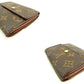 LOUIS VUITTON Bifold Wallet M61652 Brown Porte Monnaie Billets Cartes Credit