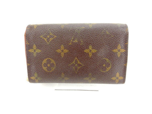 LOUIS VUITTON Long Wallet Purse M61736 Brown Portomonet Bietrezole