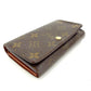 LOUIS VUITTON Long Wallet Purse M61736 Brown Portomonet Bietrezole
