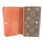 LOUIS VUITTON Long Wallet Purse M61736 Brown Portomonet Bietrezole