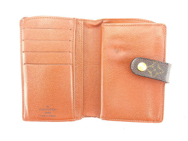 LOUIS VUITTON Bifold Wallet M61663 Brown Portonevie Vienova