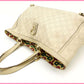 GUCCI Tote Bag leather white