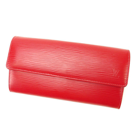 LOUIS VUITTON Long Wallet Purse M60316 Red Portefeuille Sarah